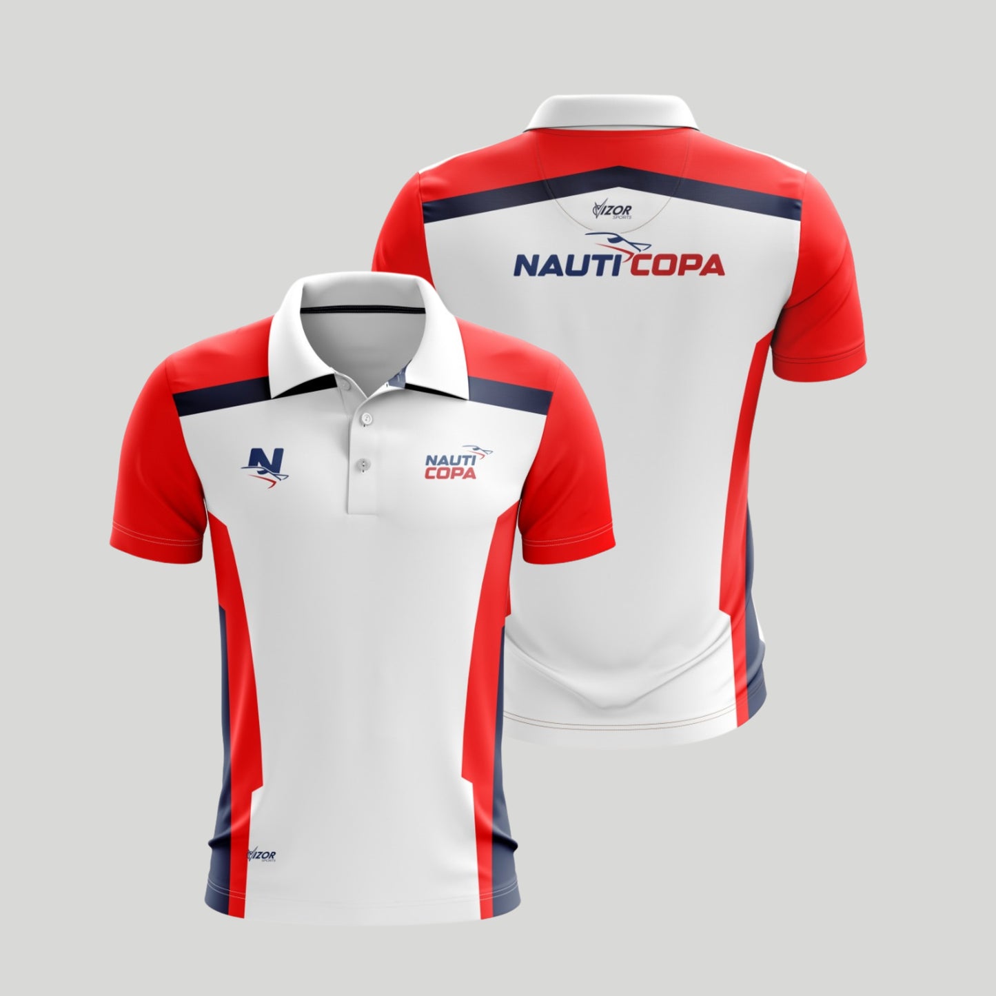 Camiseta Nauticopa 2024 | Tipo Polo Blanca